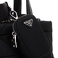 Re-Nylon Padded Tote Bag - Black.