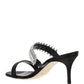 Sako Satin 70 Sandals - Black