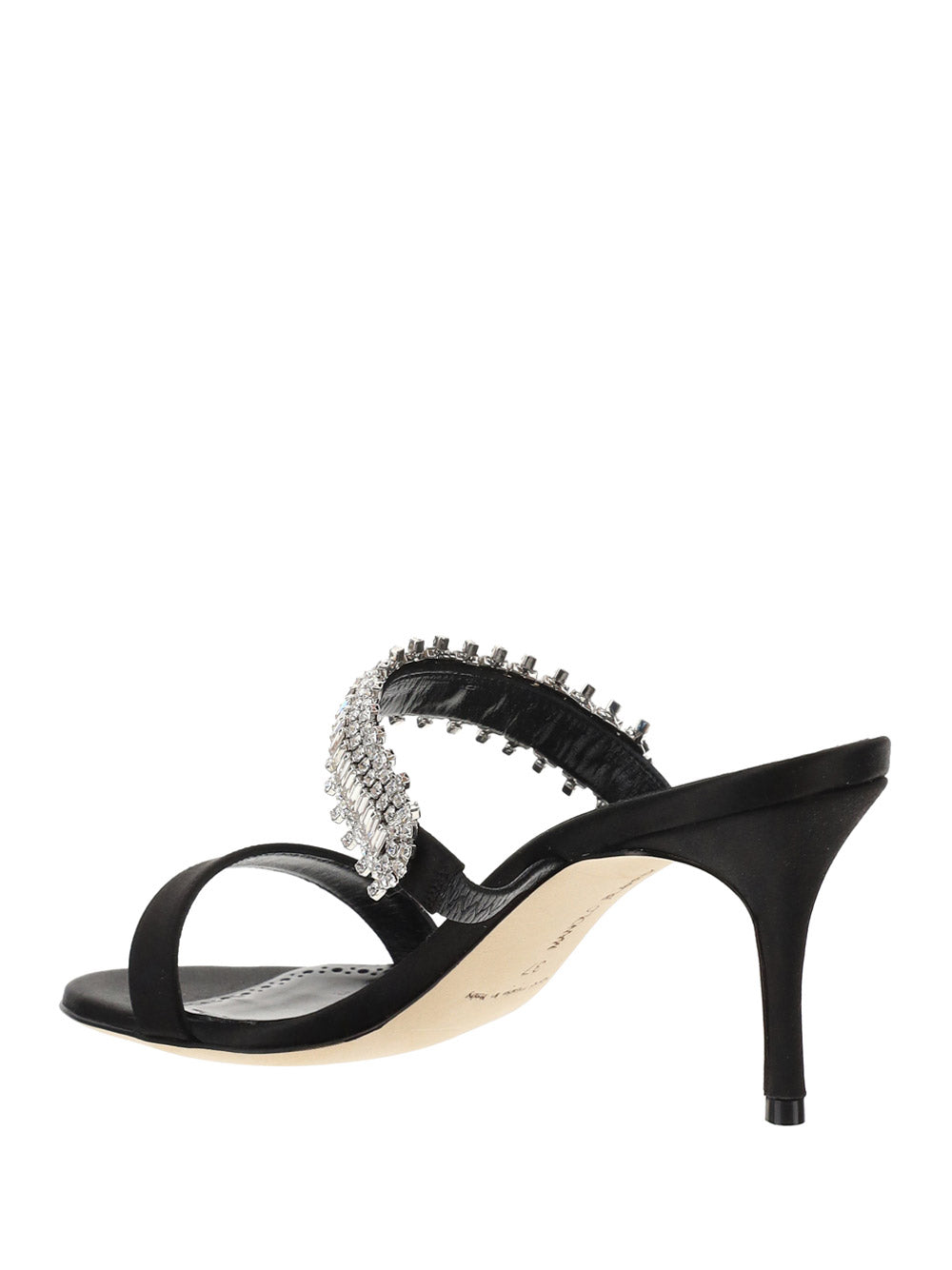 Sako Satin 70 Sandals - Black