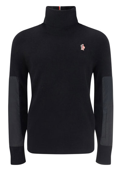 Wool Turtleneck Sweater - Black