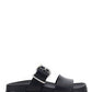 Strap Sandal with Buckle - Black