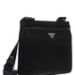 Re-Nylon and Saffiano Shoulder Bag - Black