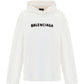 Balenciaga Logo Pixel Hoodie - White