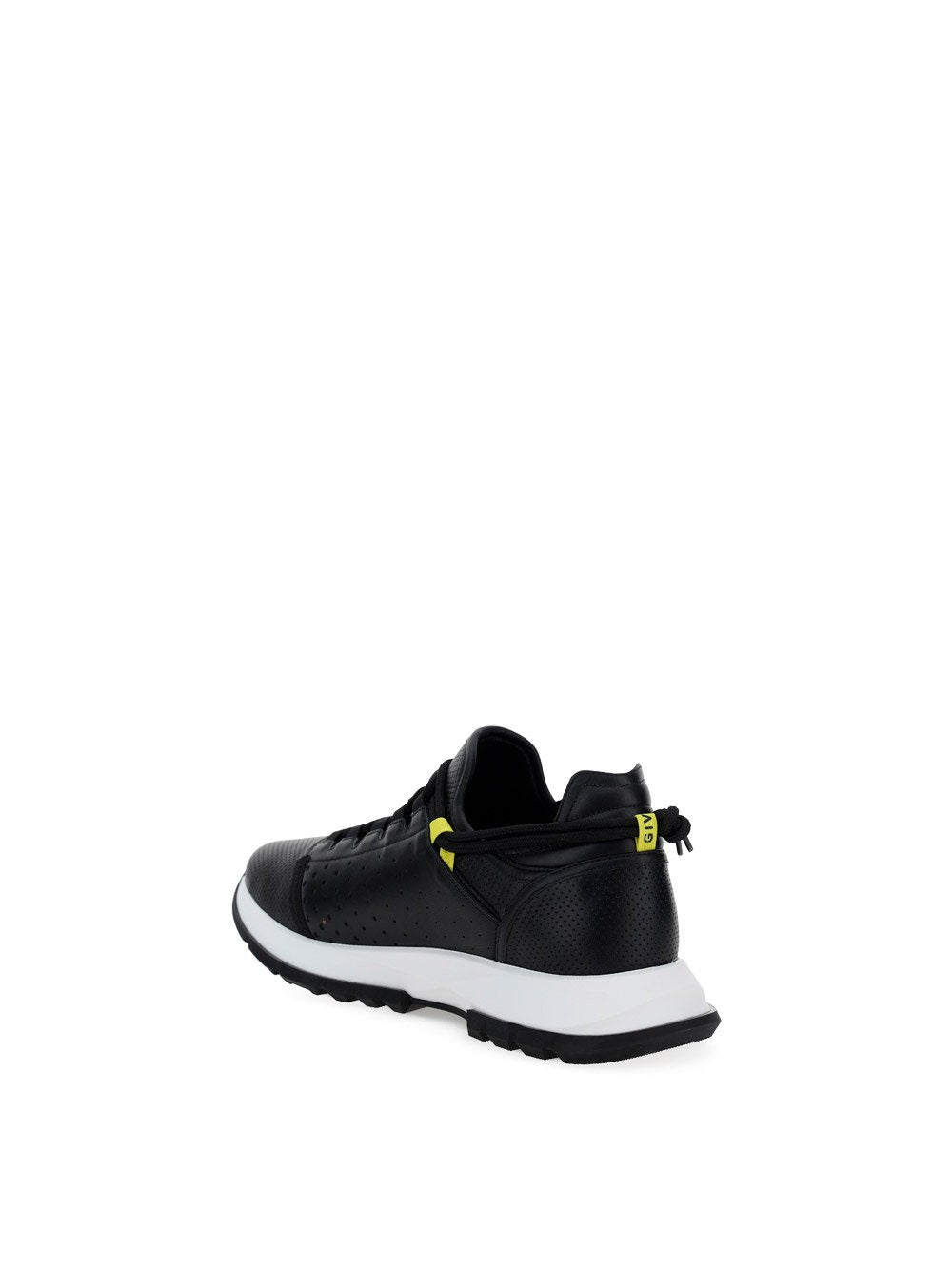 Spectre Low Runners Sneakers In Perforated Leather With Zip - Black