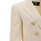 Grain de Poudre Double-Breasted Jacket - White