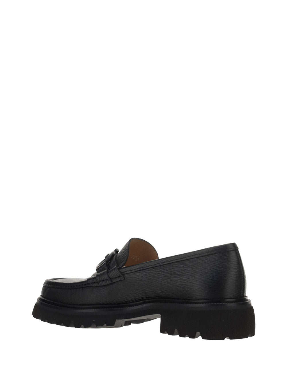 Moccasin With Gancini Ornament - Black