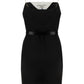 Silk Dress - Black / White