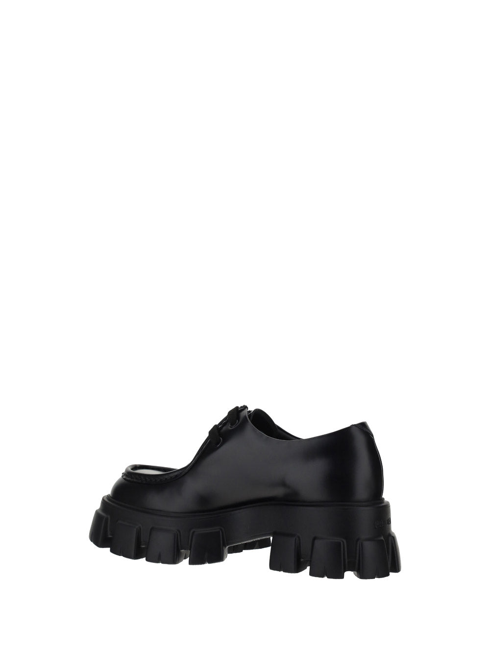 Monolith Brushed Leather Lace-up Shoes - Black