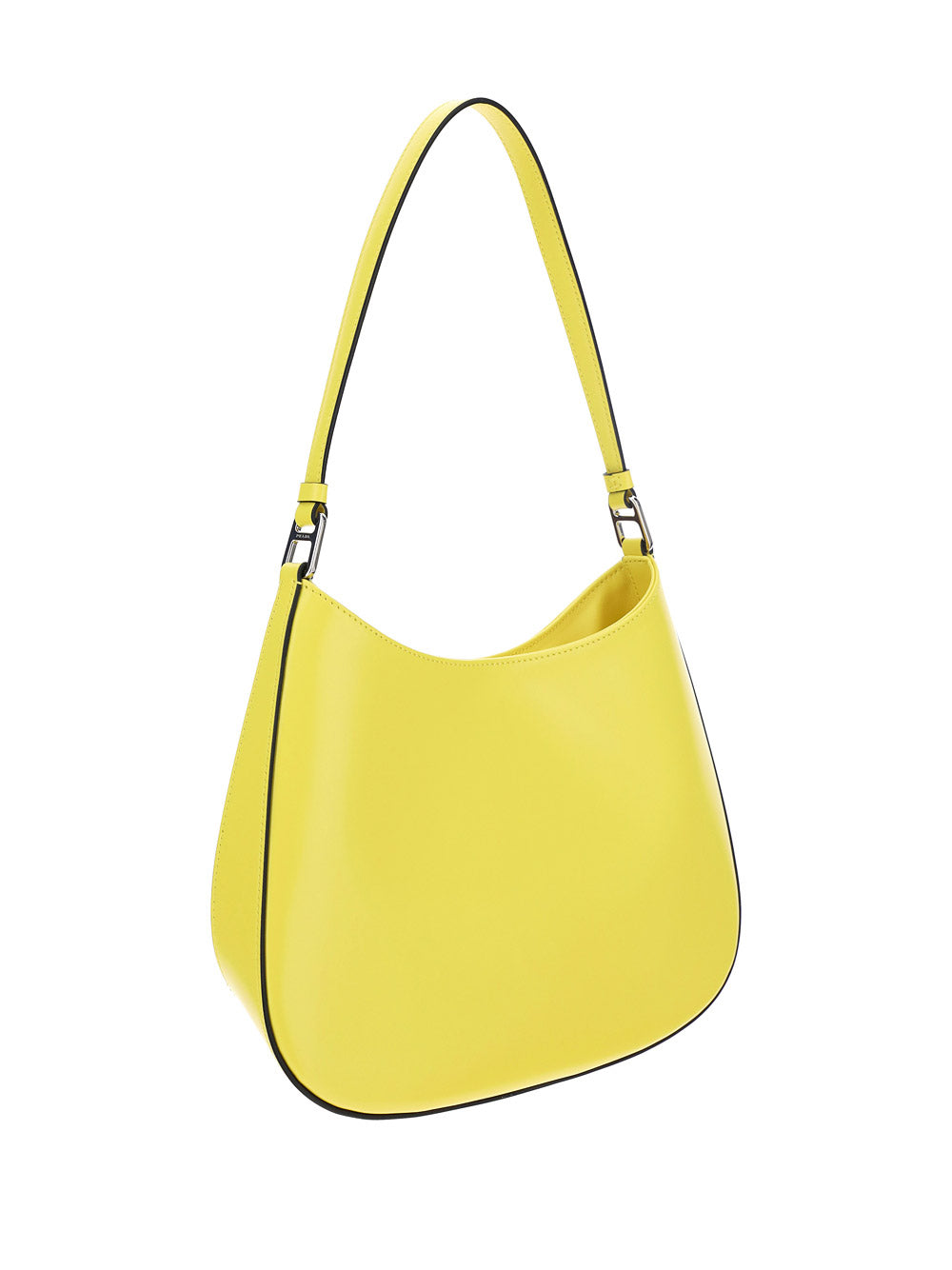 Prada Cleo Brushed Leather Shoulder Bag - Yellow.