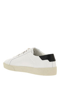 Court Classic SL/06 Embroidered Sneakers in Leather - Optic White.