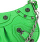 Le Cagole Mini Purse With Chain Crocodile Embossed - Green