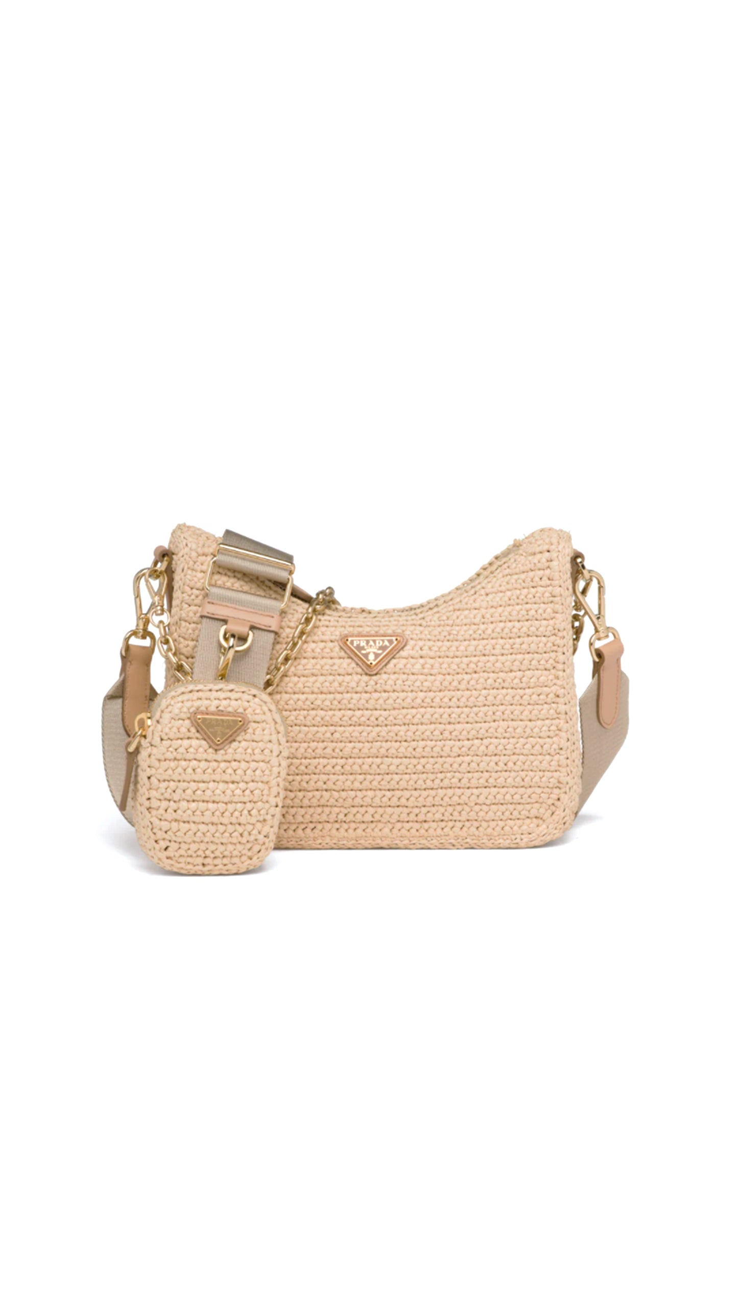 Re-Edition 2005 Raffia Bag - Natural