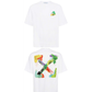 Brush Arr Over Skate S/S Tee - White/Multi
