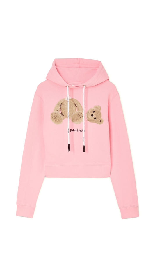Palm Bear Hoodie - Almond Blossom