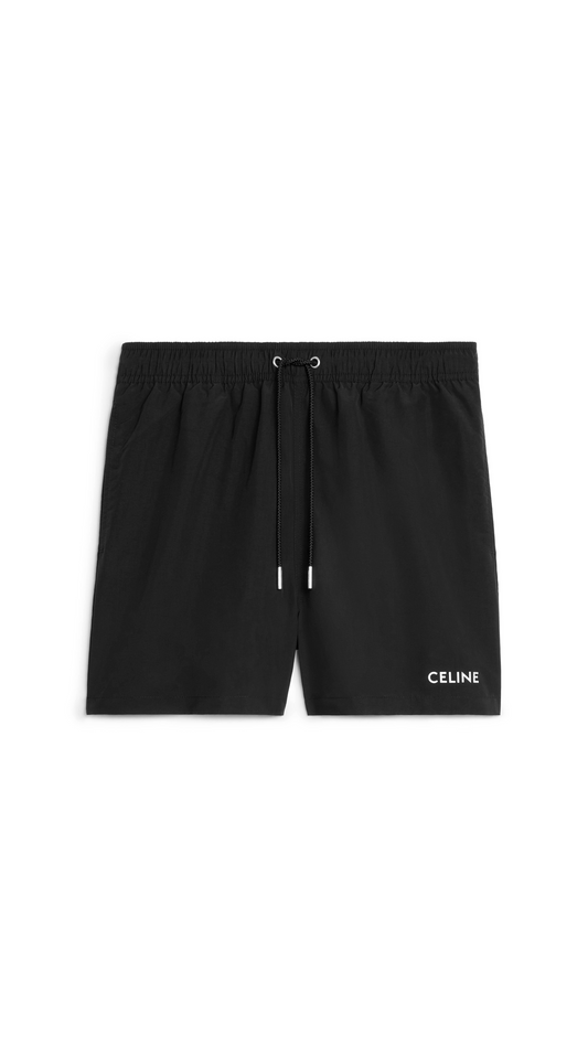 Logo Swim Trunks - Black