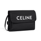 Small Messenger Trekking Pouch in Nylon with Celine Print - Black