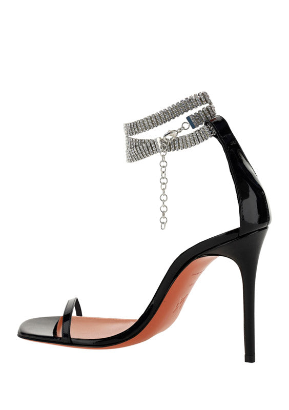 Giorgia Crystal Sandals - Black