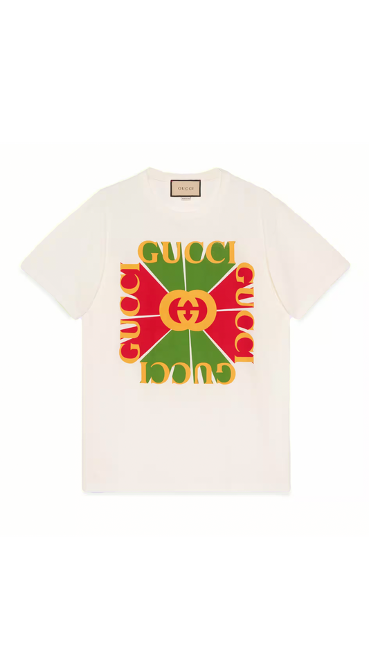 Gucci Vintage Logo Print T-shirt - White