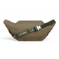 Large Zipped Belt Bag Trekking in Cotton Gabardine with Celine Print - Khaki