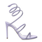 Cleo Crystal Satin Sandal - Lilac