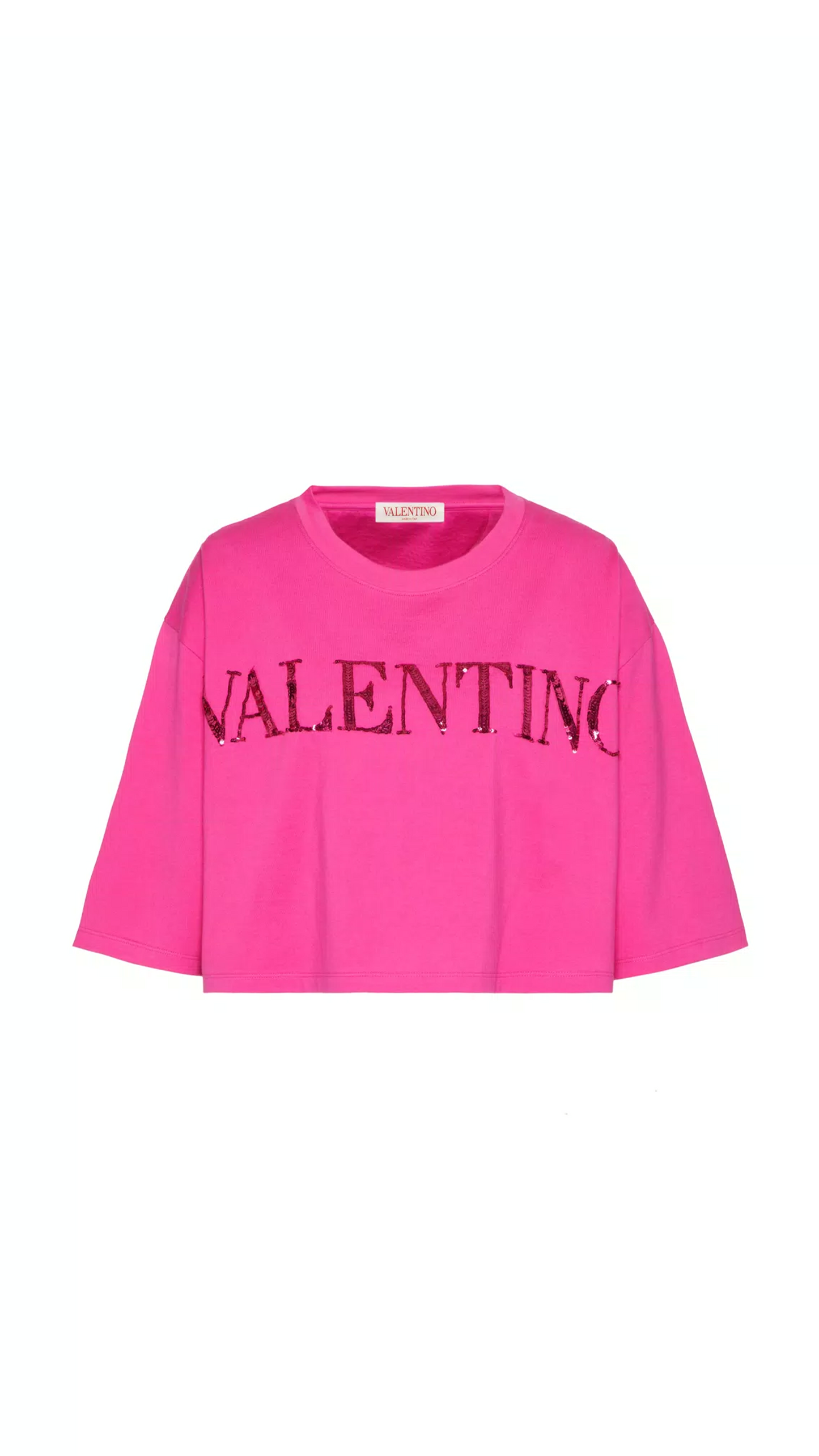 Embroidered Jersey T-shirt - Pink PP