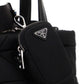 Re-Nylon Padded Tote Bag - Black.