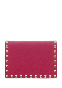 Rockstud Calfskin Chain Pouch - Blossom