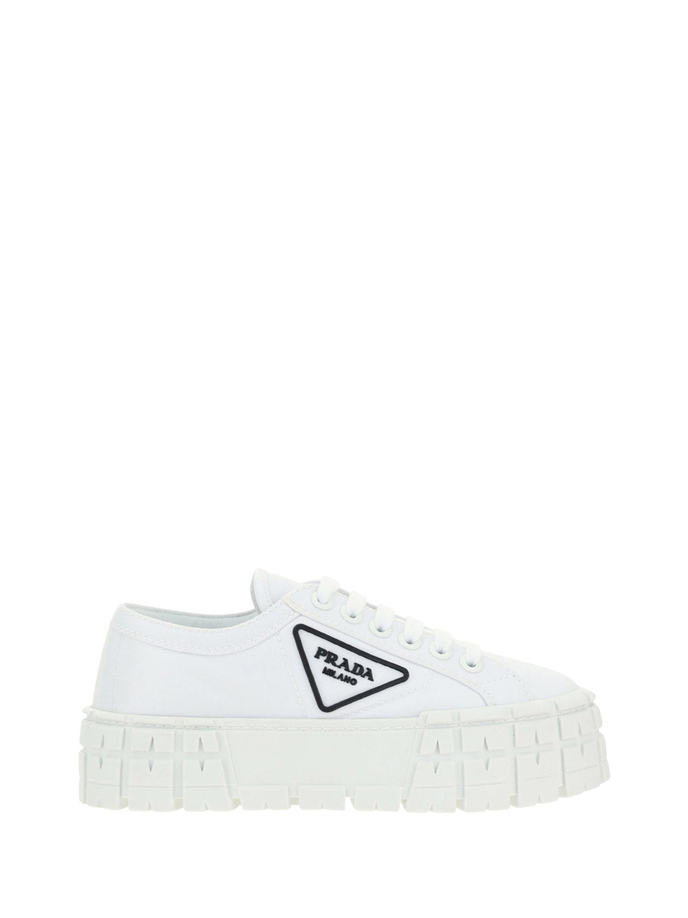 Nylon Gabardine Sneakers - White