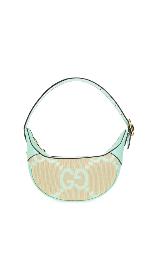 Ophidia Jumbo GG Mini Bag - Beige/Mint