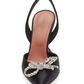 Rosie Satin Slingback Pump - Black
