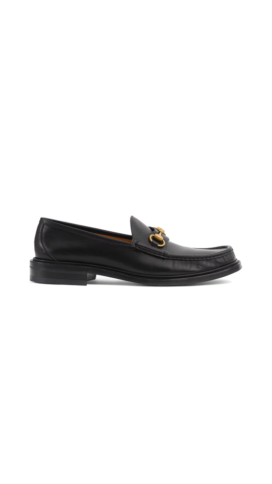 Men's Loafers with Horsebit - Black