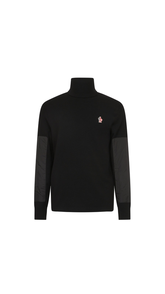 Wool Turtleneck Sweater - Black