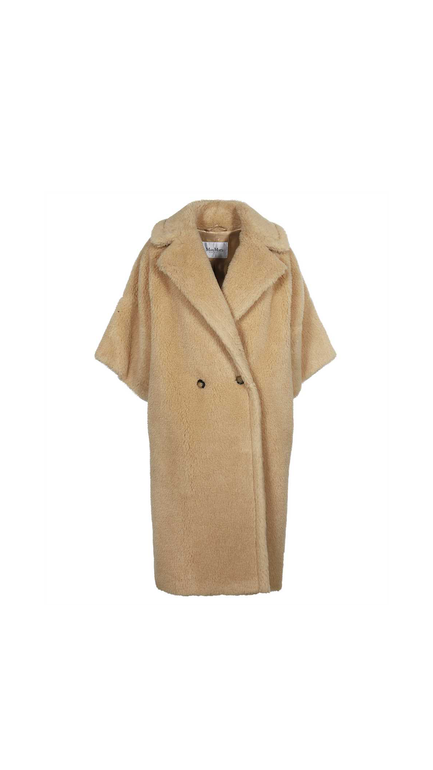 Teddy Bear Short Sleeve Coat - Albino