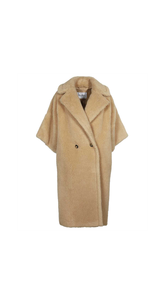 Teddy Bear Short Sleeve Coat - Albino
