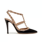 Patent Rockstud Caged Pump 100MM - Black/Poudre