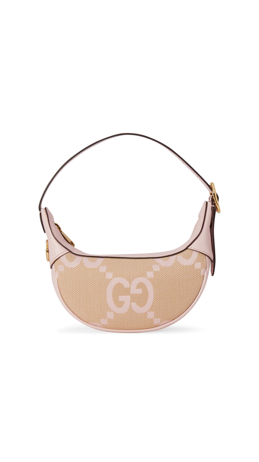 Ophidia Jumbo GG Mini Bag - Beige/Light Pink