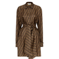 Twill Dress - Brown
