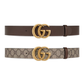 GG Marmont Reversible Belt - Beige/Ebony/Brown