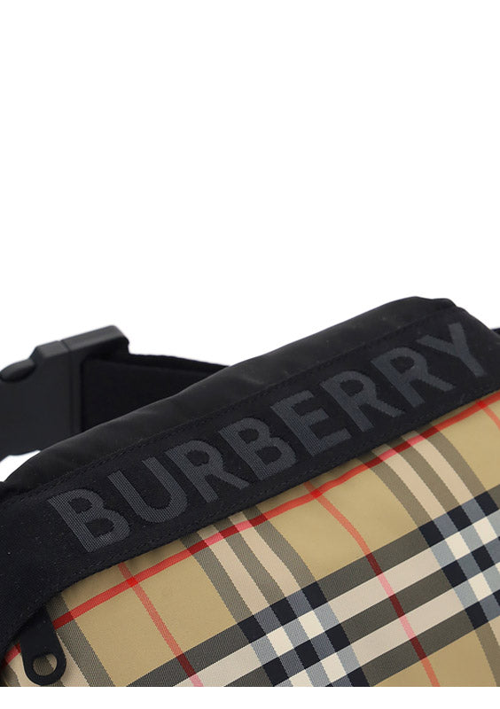 Medium Vintage Check Bum Bag - Archive Beige