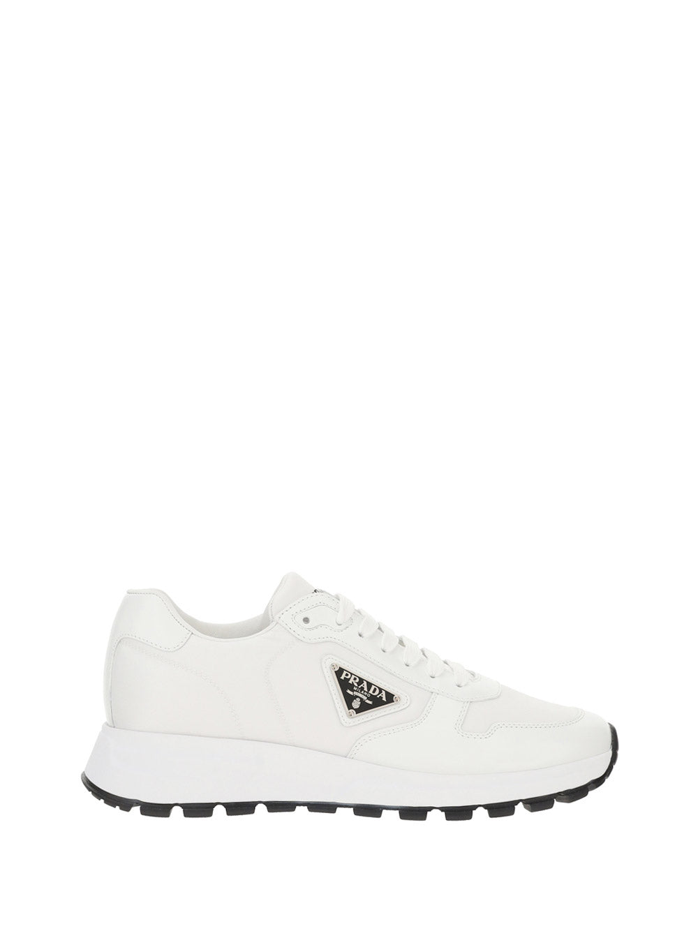 Prax 01 Sneakers in Nylon & Leather - White