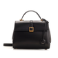 Le Fermoir Small Top Handle Bag in Shiny Leather - Noir