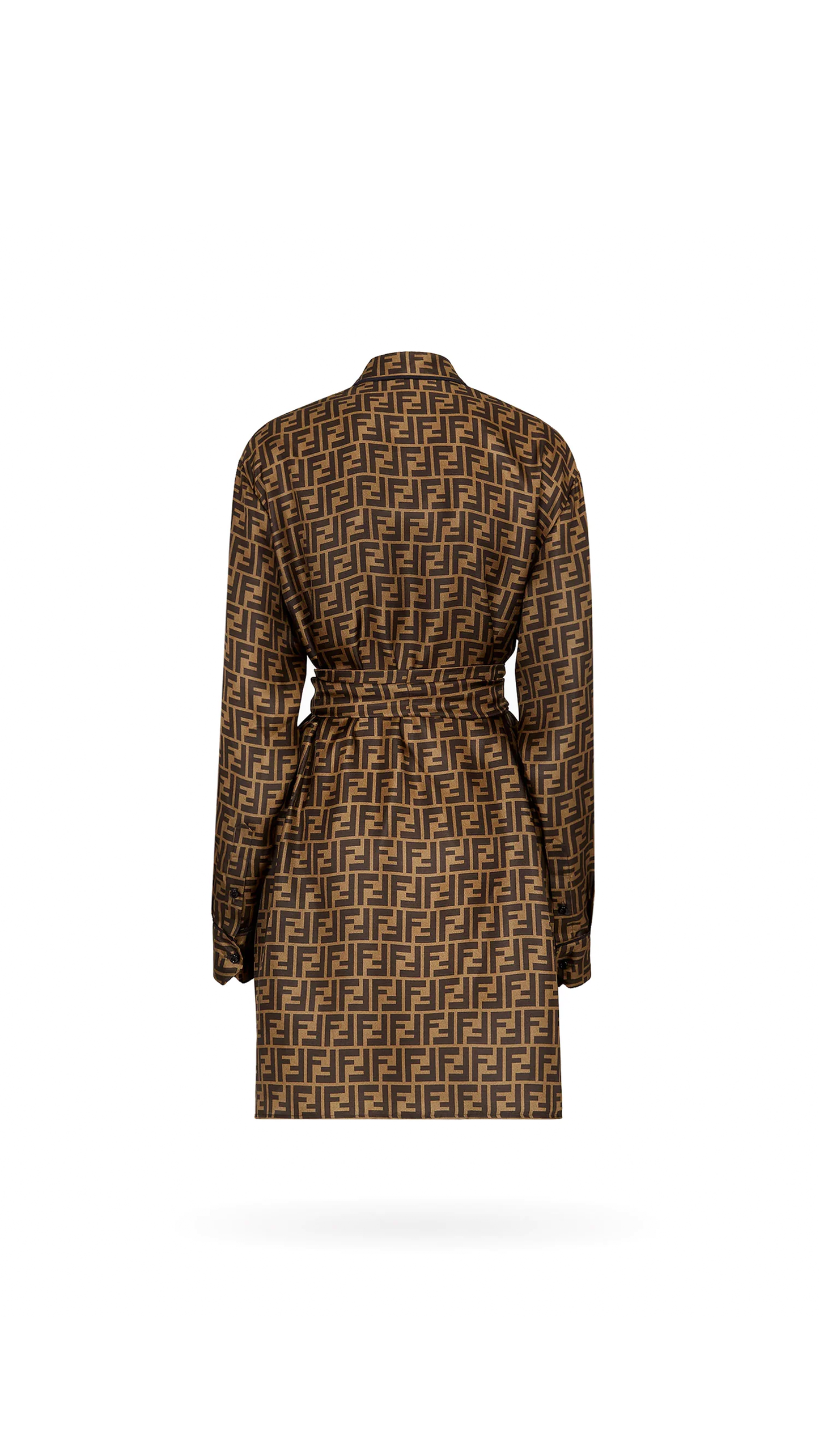 Twill Dress - Brown