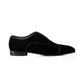 Alpha Male Oxford Shoe in Veau Velours - Black