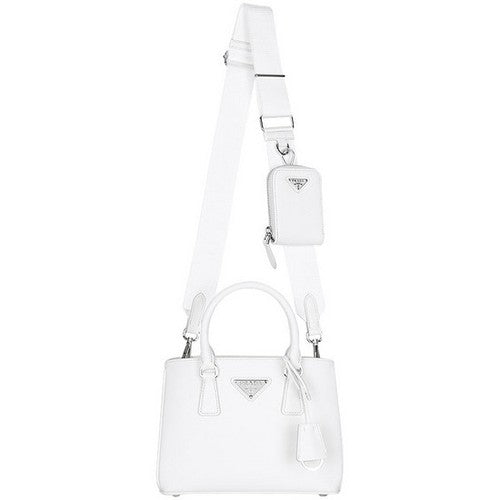 Saffiano Galleria Mini Bag - White.