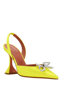 Rosie Sling Satin Pump - Yellow