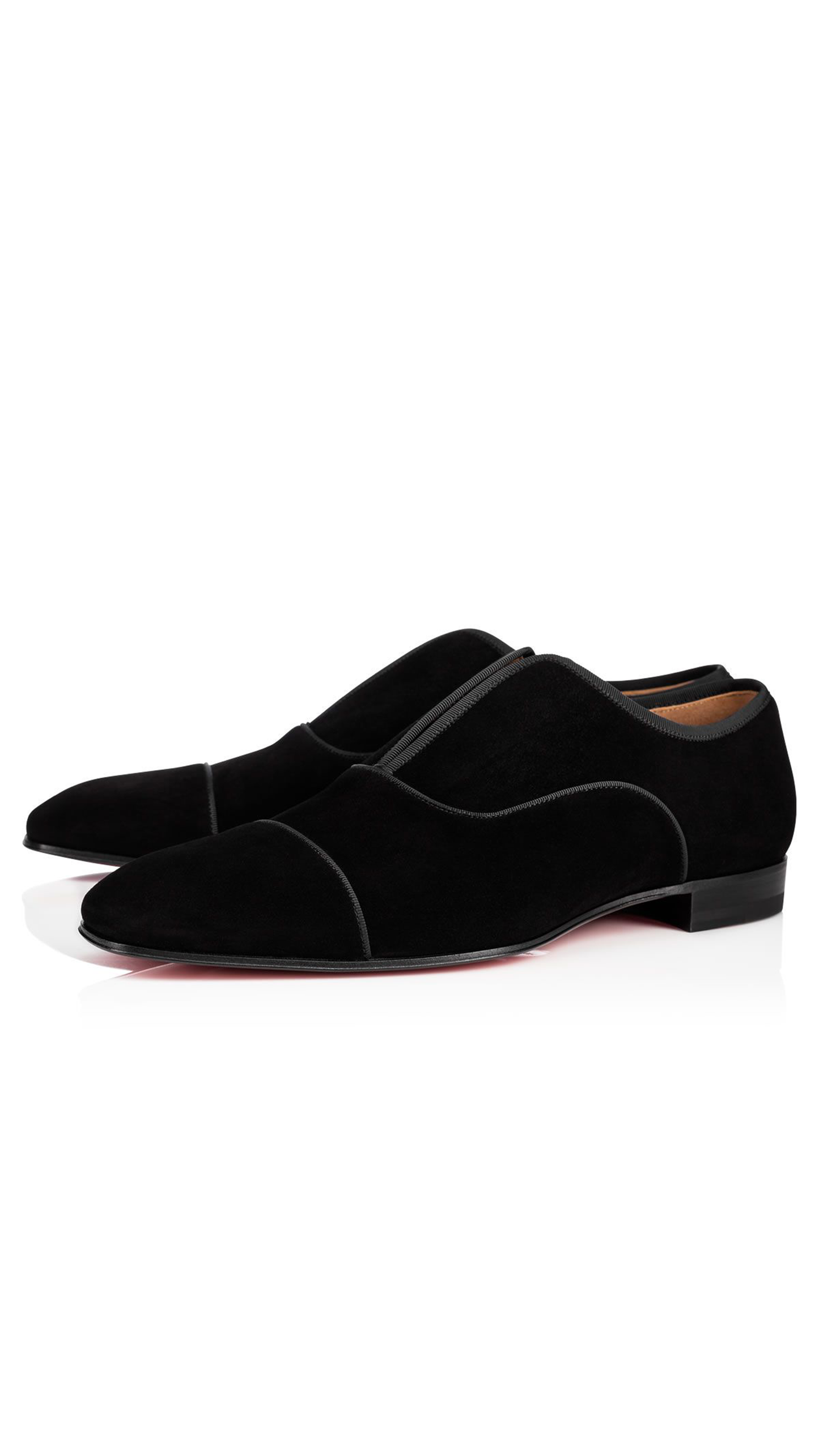 Alpha Male Oxford Shoe in Veau Velours - Black