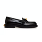 Roman Stud Brushed Calfskin Loafer 30MM - Black