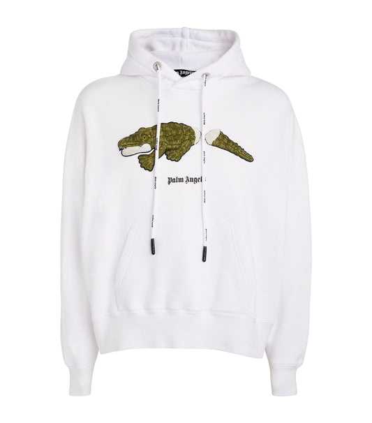 Croco Hoodie - White