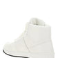 Leather High-Top Sneakers - White
