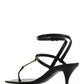 Cassandra Sandals in Smooth Leather - Black